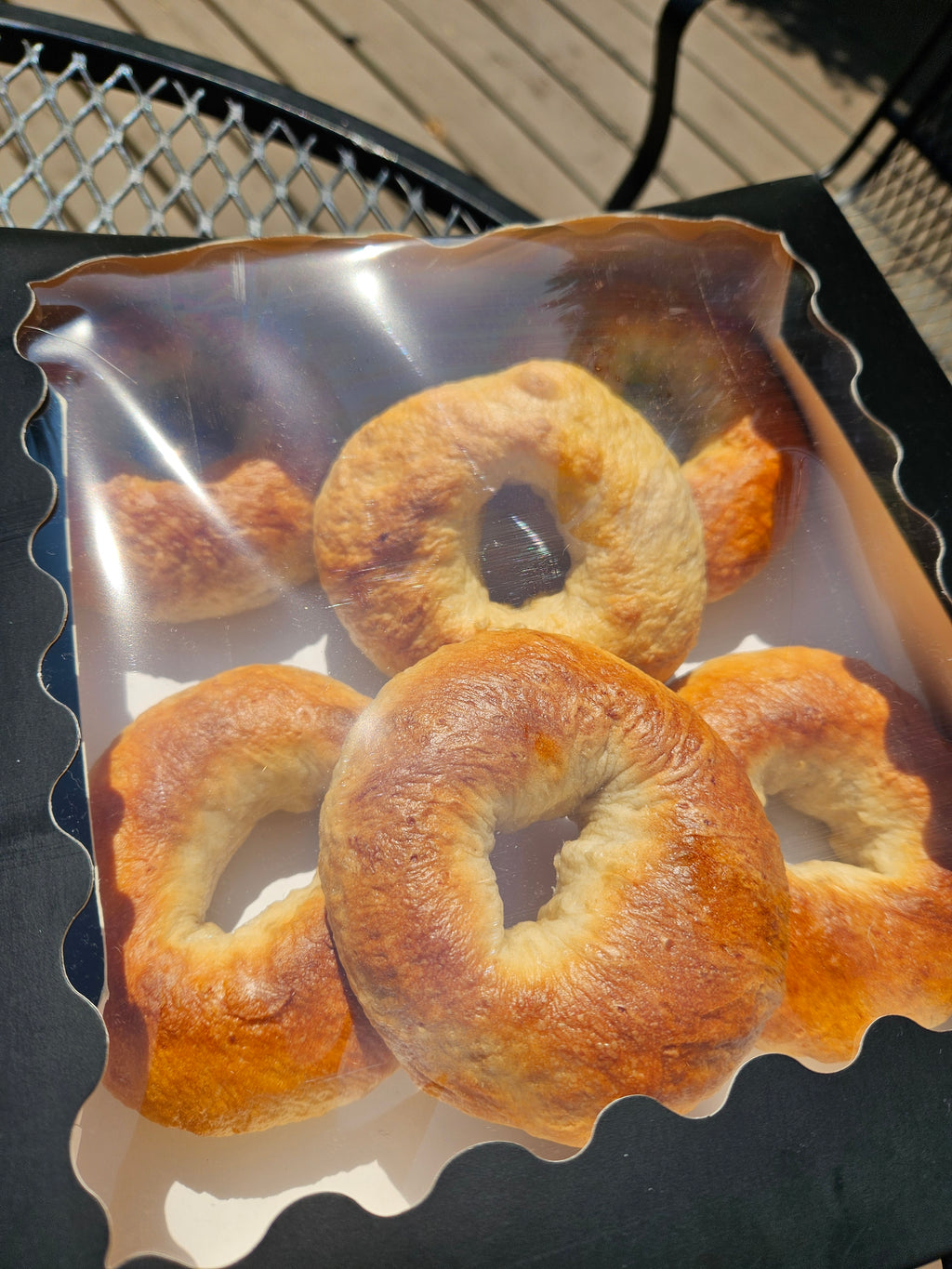 6 Plain Bagels